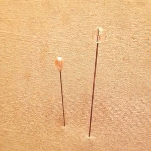 10/$10  Hatpins Pearl and Clear (2)